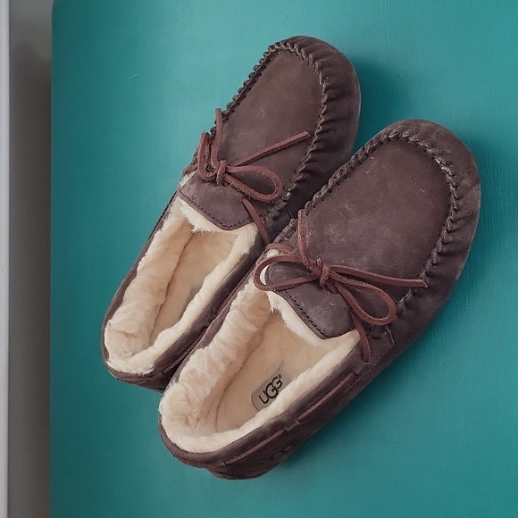 UGG Shoes - UGG Dakota Espresso Suede Women's Moccasins - 9